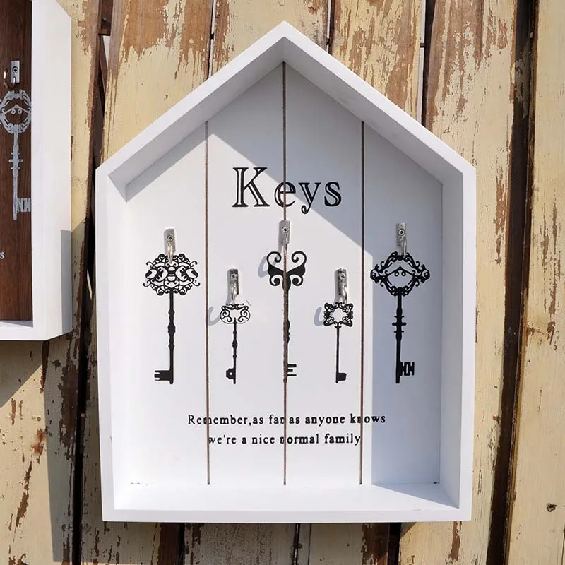 Фото Деревянный ящик для ключей в детскую комнату многофункциональный декоративный