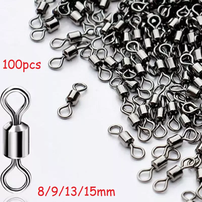 100pcs Fishing Connector Ball Bearing Swivel Solid Ring Barrel Rolling Swivel Lure Goods For Fishing Sea Fishing Tool
100pcs Fishing Connector Ball Bearing Swivel Solid Ring Barrel Rolling Swivel Lure Goods For Fishing Sea Fishing Tool