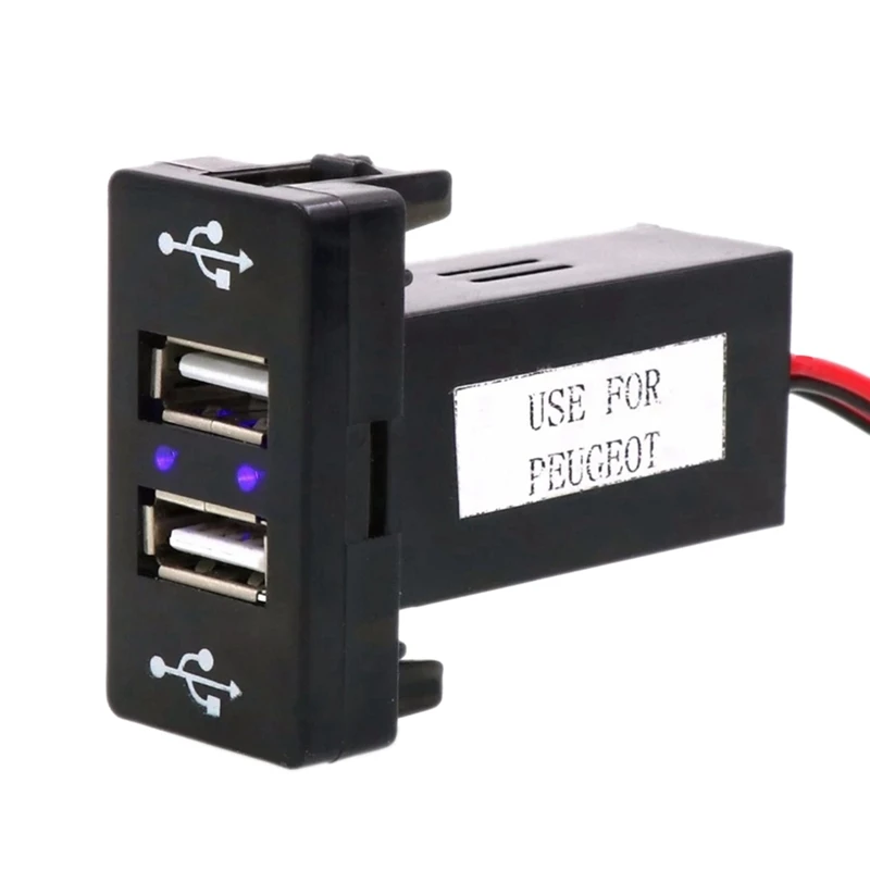 Car Dual USB Charger 5V 2.1A/1.2A Car USB Power Socket USB Charger Car Accessories for Peugeot 307
Car Dual USB Charger 5V 2.1A/1.2A Car USB Power Socket USB Charger Car Accessories for Peugeot 307