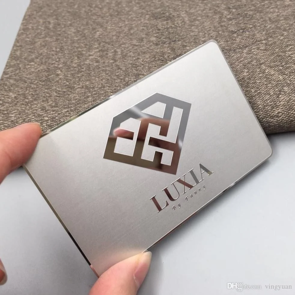 Silver Mirror Metal Cards Custom Business Cards Cut Out Vip Member Cards 100PCS
Silver Mirror Metal Cards Custom Business Cards Cut Out Vip Member Cards 100PCS