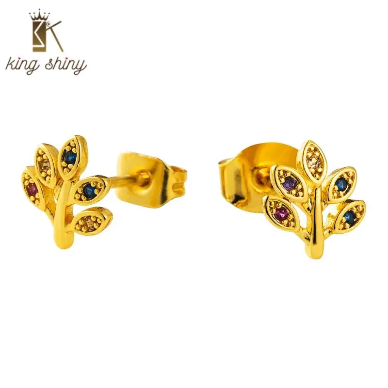 Korean New Design Colorful Crystal Tree Shape Copper Stud Earrings Luxury Rainbow Cubic Zirconia Earrings Birthday Gift for Girl
Korean New Design Colorful Crystal Tree Shape Copper Stud Earrings Luxury Rainbow Cubic Zirconia Earrings Birthday Gift for Girl