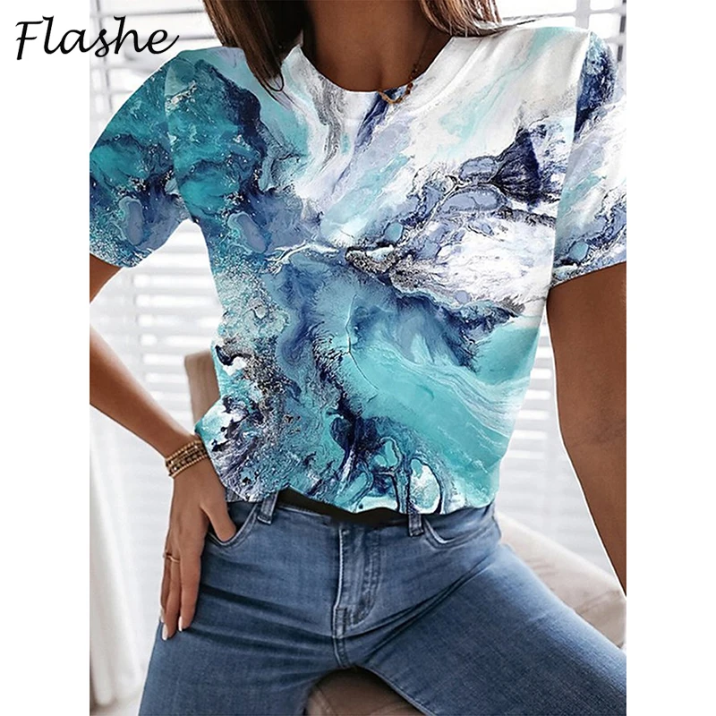 Summer Geometric Print Shirt Women Round Neck Loose Short Sleeved T Shirt Tops Women's Casual Loose Tops Tee 2021
Summer Geometric Print Shirt Women Round Neck Loose Short Sleeved T Shirt Tops Women's Casual Loose Tops Tee 2021