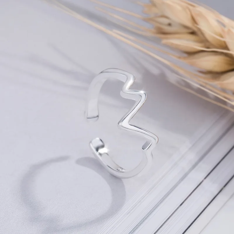QMCOCO Real 925 Sterling Silver Irregular Geometric Wave Adjustable Ring Fine Jewelry For Women Party Personality Accessories
QMCOCO Real 925 Sterling Silver Irregular Geometric Wave Adjustable Ring Fine Jewelry For Women Party Personality Accessories