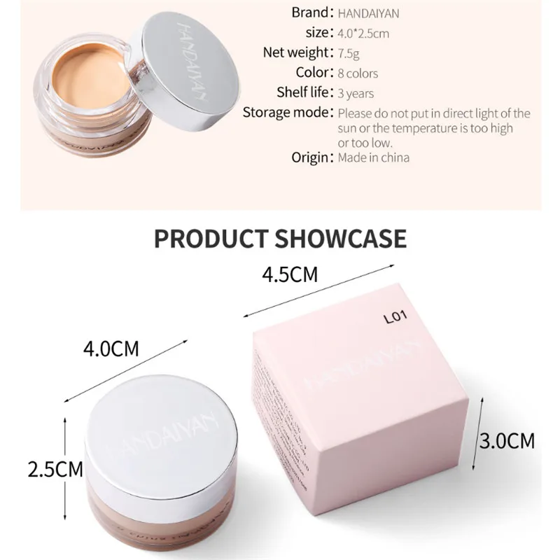 1piece Of Concealer Repairing Foundation Cream Long-Lasting Cover Pores And Acne Correction Agent Female Face Beauty Makeup Tool
1piece Of Concealer Repairing Foundation Cream Long-Lasting Cover Pores And Acne Correction Agent Female Face Beauty Makeup Tool