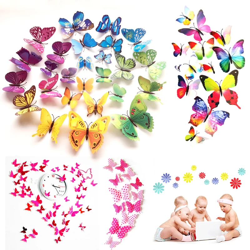 1-12PCS Butterflies Wall Sticker Decals Stickers On the Wall Home Decor Butterflies for Decoration Fridge Sticker PVC Wallpaper
1-12PCS Butterflies Wall Sticker Decals Stickers On the Wall Home Decor Butterflies for Decoration Fridge Sticker PVC Wallpaper