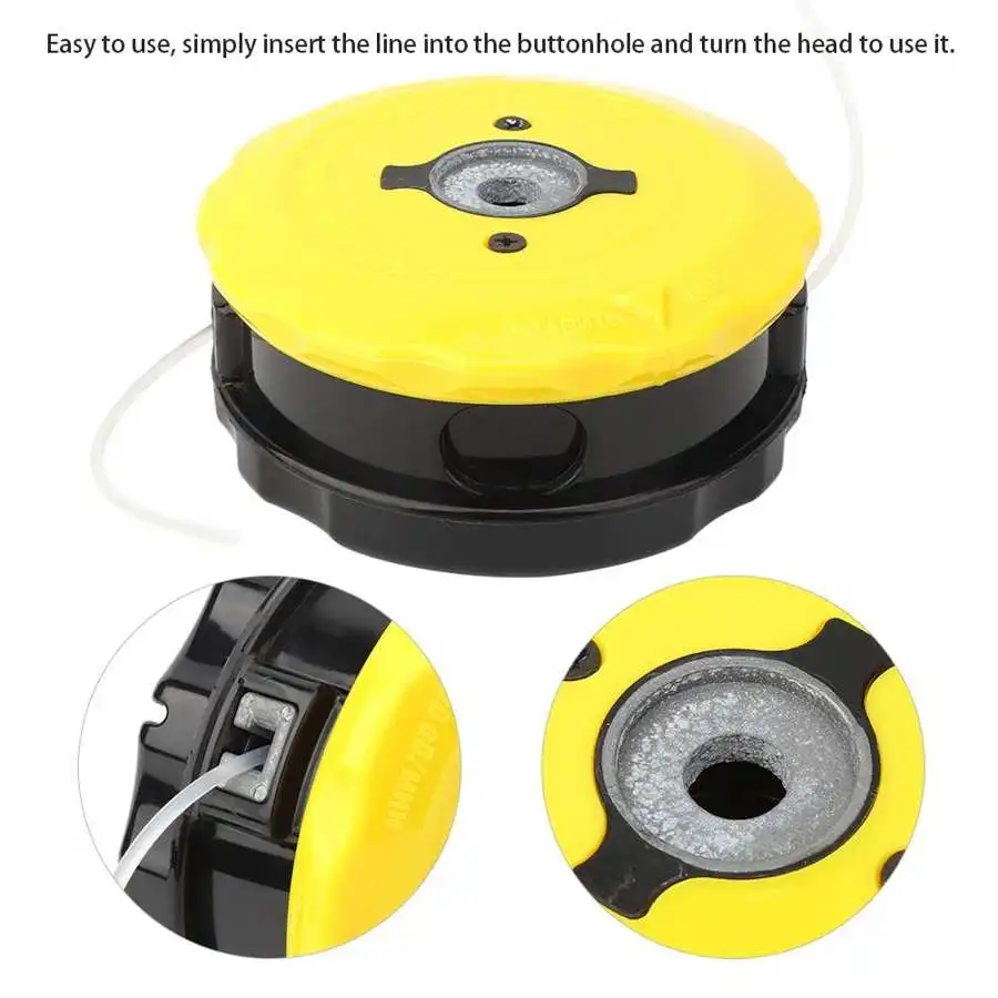 Plastic Grass Trimmer Head Tool Replacement Fit for Brush Cutter Lawn Mower Accessory
Plastic Grass Trimmer Head Tool Replacement Fit for Brush Cutter Lawn Mower Accessory