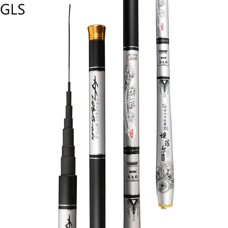 Newly Portable Telescopic Carbon Fiber Fishing Rod 2.7M 3.6M 4.5M 5.4M 6.3M 7.2M Super Hard Carp Fishing Pole
Newly Portable Telescopic Carbon Fiber Fishing Rod 2.7M 3.6M 4.5M 5.4M 6.3M 7.2M Super Hard Carp Fishing Pole