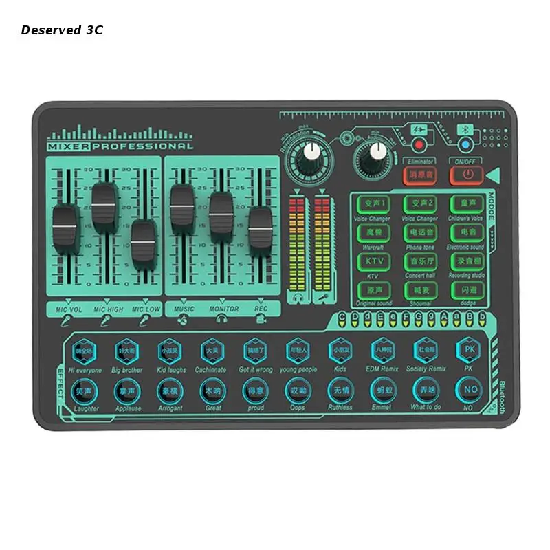 R9CB External Multi-function Sound Card Bluetooth-compatible Sound Board Live Kits
R9CB External Multi-function Sound Card Bluetooth-compatible Sound Board Live Kits