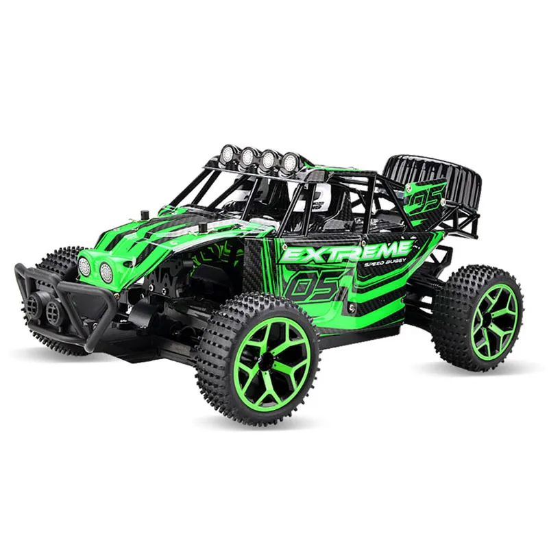 RC автомобиль 1:18 скоростные гоночные автомобили 6V 4WD 2 4G гонки BigFoot Багги дети