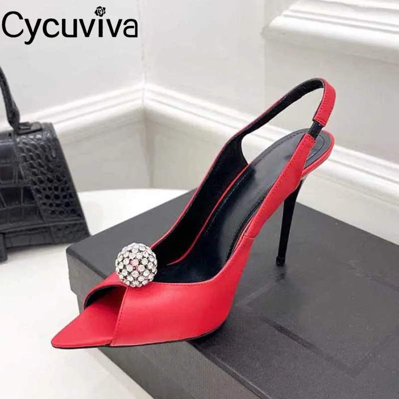 Runway Crystal Ball Mules High Heel Sandals Women Pumps Peep Toe Slingback Weeding Shoes Women Summer Gladiator Sandals
Runway Crystal Ball Mules High Heel Sandals Women Pumps Peep Toe Slingback Weeding Shoes Women Summer Gladiator Sandals