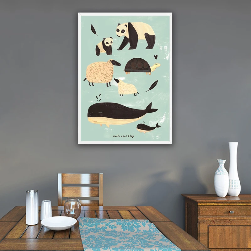 Tiger Panda Leopard Parrot Jungle Nordic Posters and Prints Wall Art Canvas Painting Wall Pictures for Living Room Home Decor
Tiger Panda Leopard Parrot Jungle Nordic Posters and Prints Wall Art Canvas Painting Wall Pictures for Living Room Home Decor