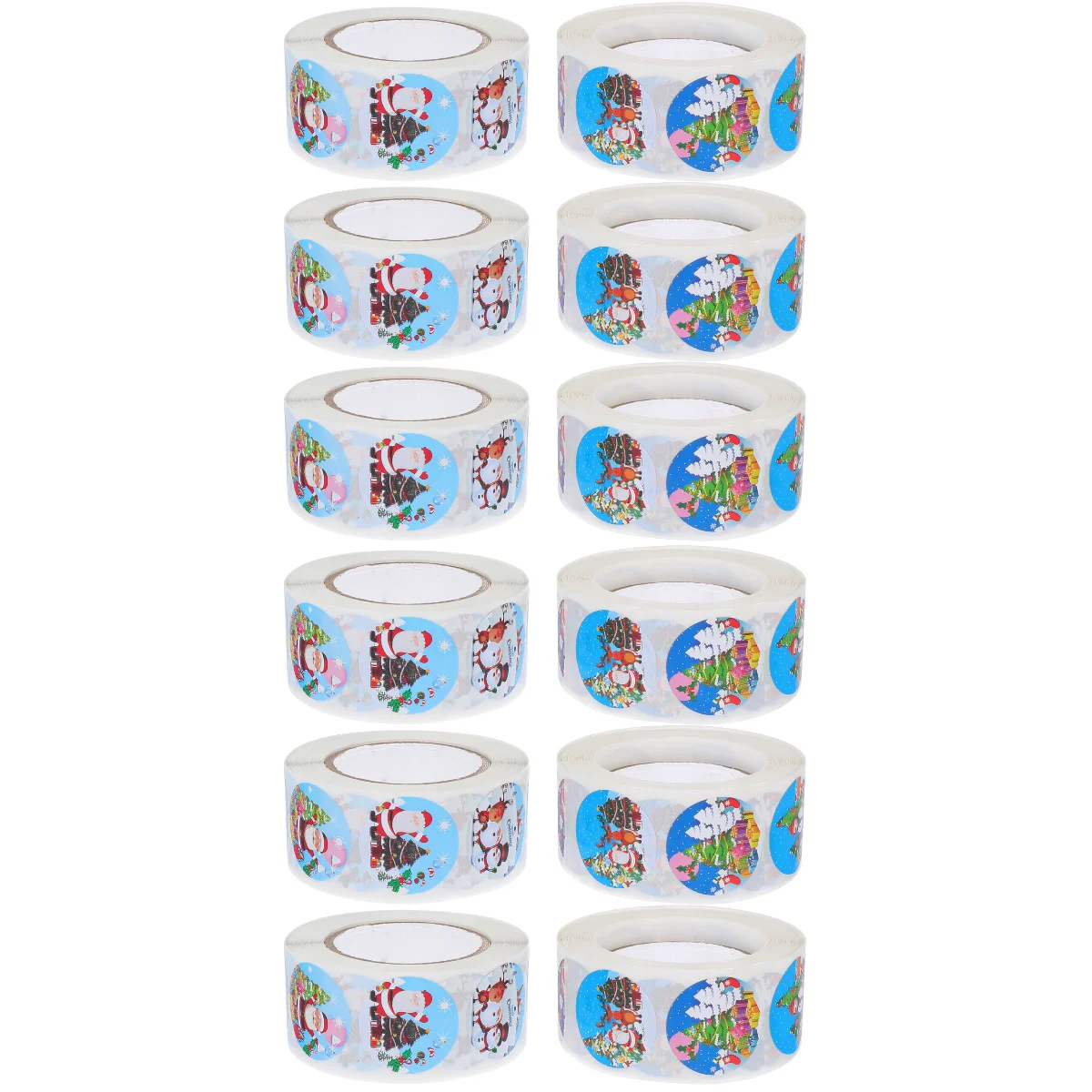 12 рулонов рождественских наклеек, мультяшная подарочная упаковка, наклейки, этикетки, наклейки 
12 рулонов рождественских наклеек, мультяшная подарочная упаковка, наклейки, этикетки, наклейки