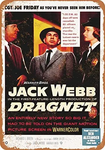 1954 Dragnet Jack Webb Metal Tin Sign 12 X 8 Inches Retro Vintage Decor
1954 Dragnet Jack Webb Metal Tin Sign 12 X 8 Inches Retro Vintage Decor