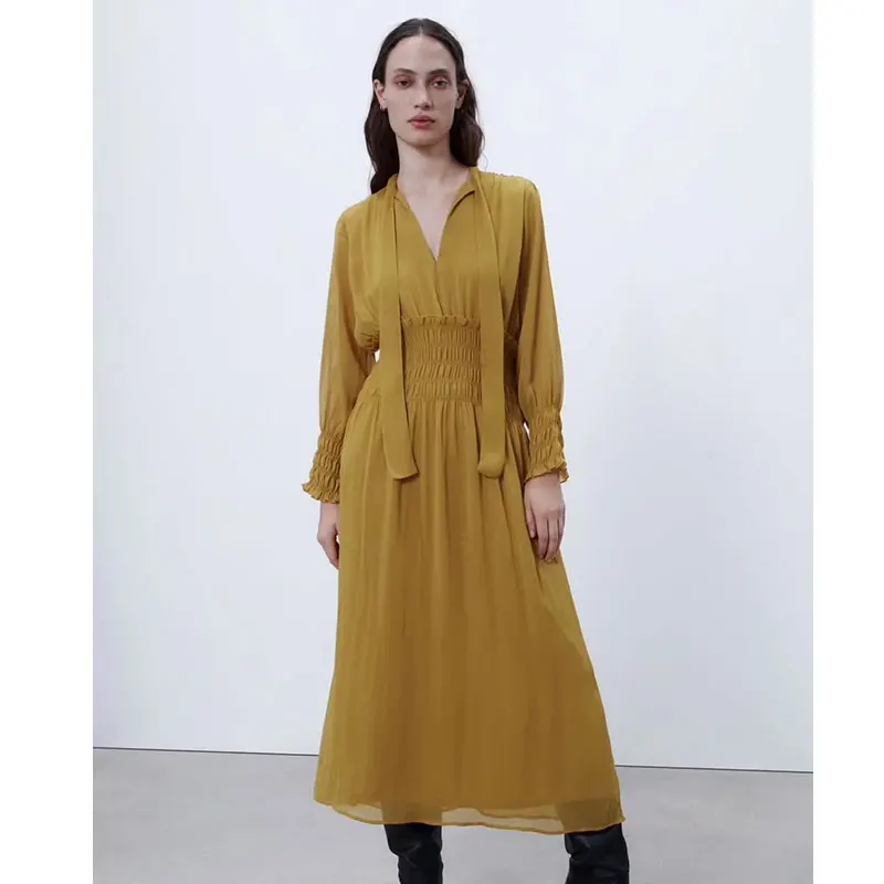 Nlzgmsj Za Women 2021 Elegant Women Dress Autumn Ruffles Bow Dress Female Elastic Slim Pullover Pleated Midi Dress 202110
Nlzgmsj Za Women 2021 Elegant Women Dress Autumn Ruffles Bow Dress Female Elastic Slim Pullover Pleated Midi Dress 202110