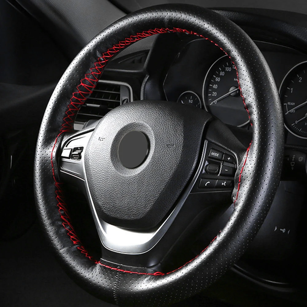 With Needles And Thread Interior accessoriesSoft Fiber Leather Steering Wheel Covers Universal braid Car steering-wheel Covers
With Needles And Thread Interior accessoriesSoft Fiber Leather Steering Wheel Covers Universal braid Car steering-wheel Covers