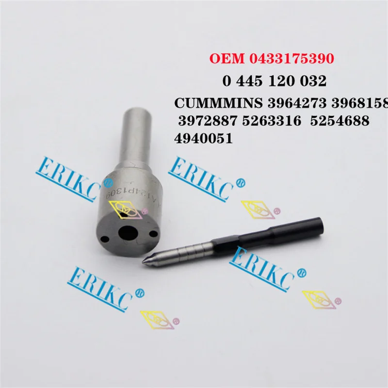 ERIKC Diesel Engine Injector Nozzle DSLA124P1309 OEM 0 433 175 390 FOR 0445120032 CUMMMINS 3964273 3968158
ERIKC Diesel Engine Injector Nozzle DSLA124P1309 OEM 0 433 175 390 FOR 0445120032 CUMMMINS 3964273 3968158