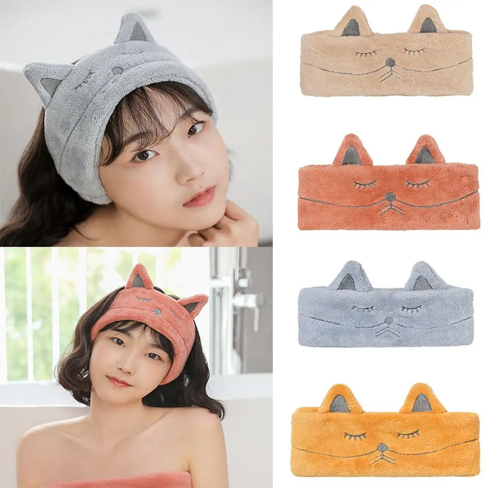 Dry Hair Towel Absorbent Cartoon Cat Hair Band Soft Headband Hairband Elastic Hair Band For Women Girls Wash Face Turban Coral
Dry Hair Towel Absorbent Cartoon Cat Hair Band Soft Headband Hairband Elastic Hair Band For Women Girls Wash Face Turban Coral