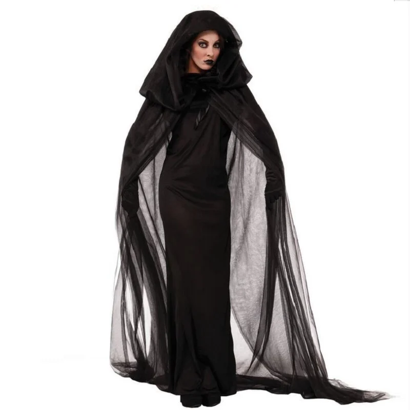 Black Halloween Costume Aduct Cosplay M And XL Size Ghost Bride Dresses With Black Tippet And Glove Halloween Vampire Uniform
Black Halloween Costume Aduct Cosplay M And XL Size Ghost Bride Dresses With Black Tippet And Glove Halloween Vampire Uniform