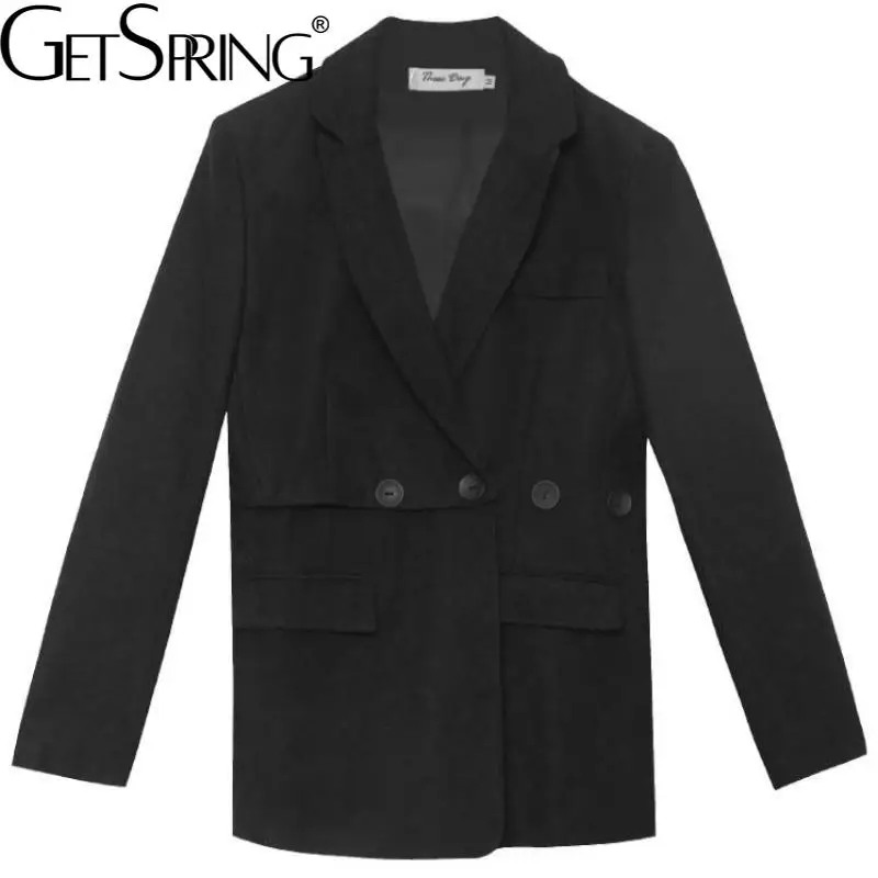 Getspring Женский блейзер, черный, белый Женский блейзер с разрезом, блейзеры и куртки, универсальный Повседневный свободный костюм, пальто 2021
Getspring Женский блейзер, черный, белый Женский блейзер с разрезом, блейзеры и куртки, универсальный Повседневный свободный костюм, пальто 2021