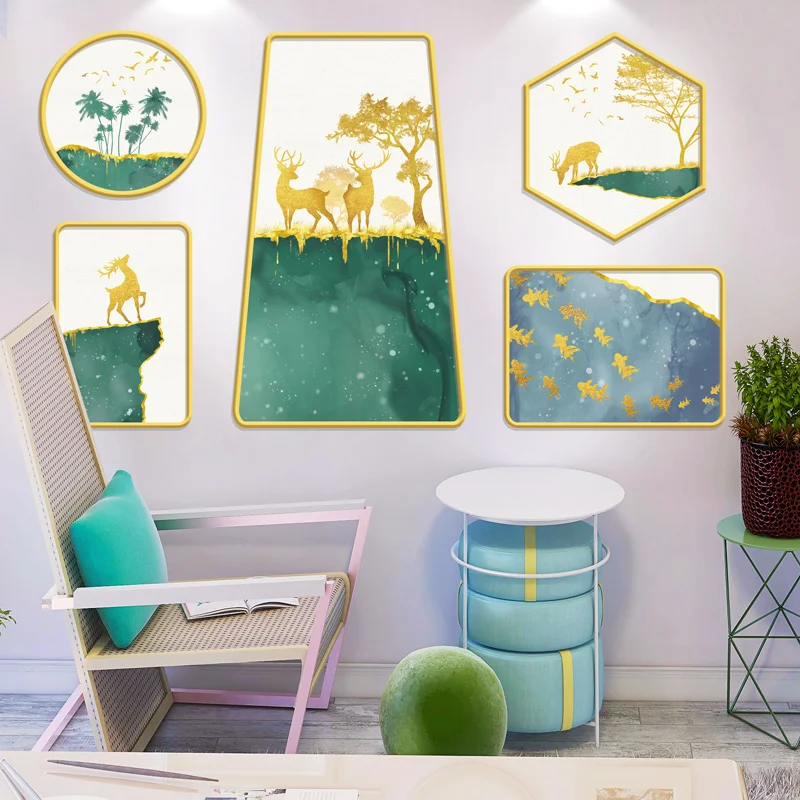 Nordic Style Creative Decorative Painting Wall Stickers Modern Animal Deer Wall Decals Home Living Room Decor Mural Wallpaper
Nordic Style Creative Decorative Painting Wall Stickers Modern Animal Deer Wall Decals Home Living Room Decor Mural Wallpaper
