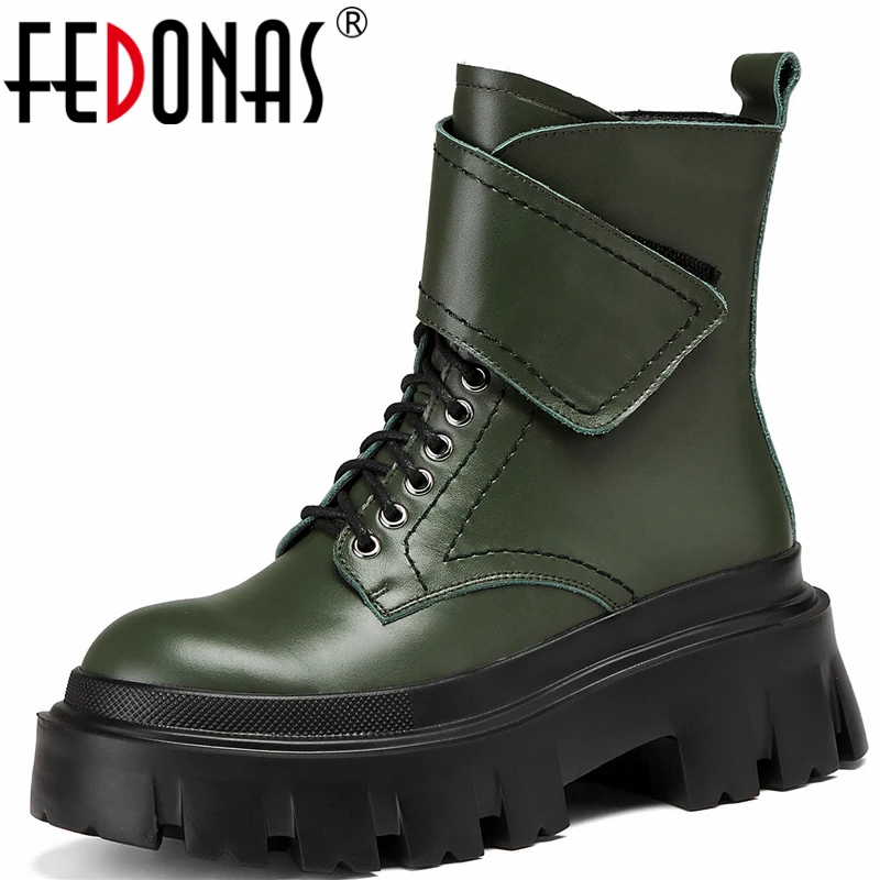 FEDONAS Motorcycle Boots Fashion Women Ankle Boots Autumn Winter Cross-Tied Platforms Genuine Leather Thick Heels Shoes Woman
FEDONAS Motorcycle Boots Fashion Women Ankle Boots Autumn Winter Cross-Tied Platforms Genuine Leather Thick Heels Shoes Woman