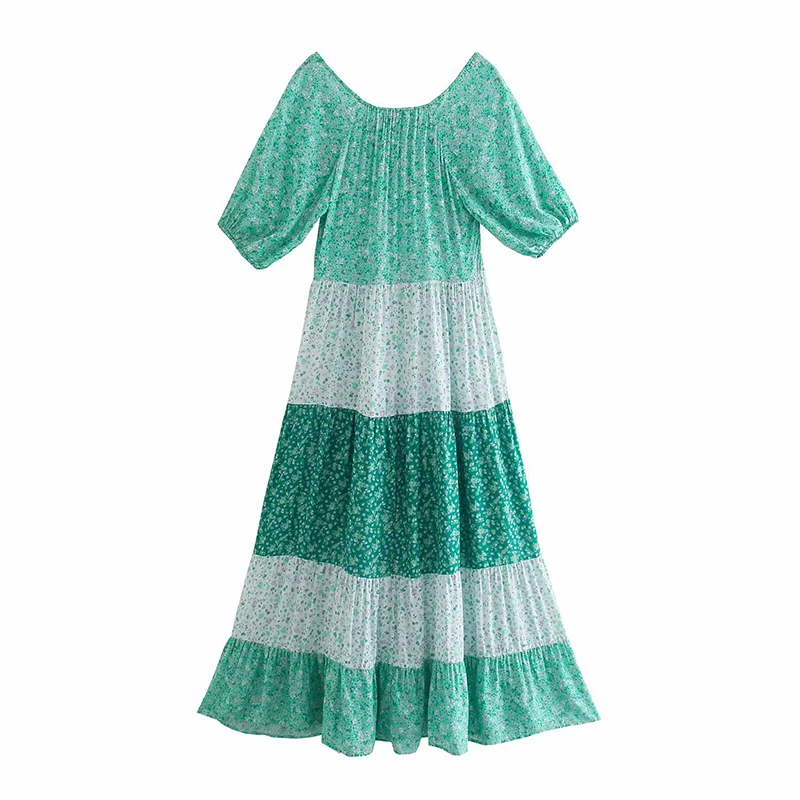 HWLZLTZHT 2021 Long Green Blouse Women Vintage Floral Bow Short Sleeve Stitching Shirts Woman Boho Casual Shirt Summer Top
HWLZLTZHT 2021 Long Green Blouse Women Vintage Floral Bow Short Sleeve Stitching Shirts Woman Boho Casual Shirt Summer Top