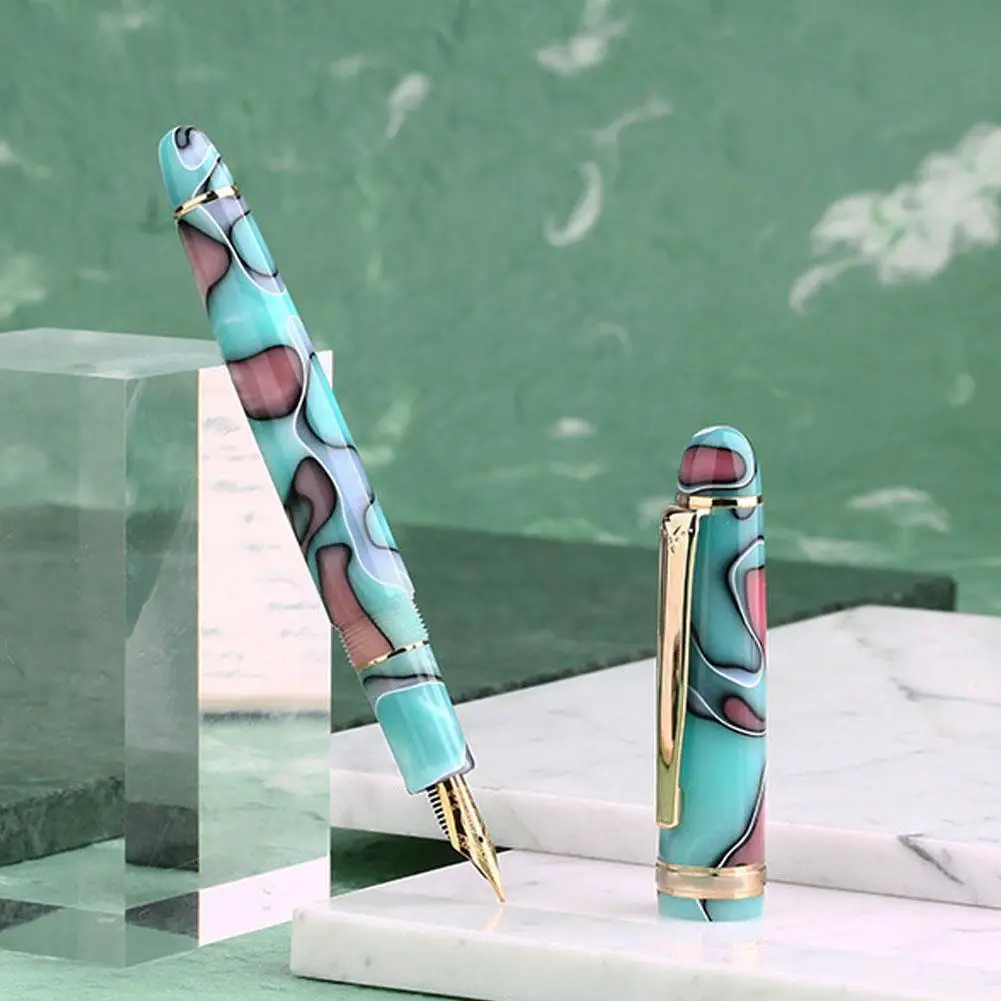 S3 Colorful Resin Fountain Pen Camouflage Gold-plated Office Ink Stationery Gift Student Ef/f Writing Box Nib Original Pen B2c7
S3 Colorful Resin Fountain Pen Camouflage Gold-plated Office Ink Stationery Gift Student Ef/f Writing Box Nib Original Pen B2c7
