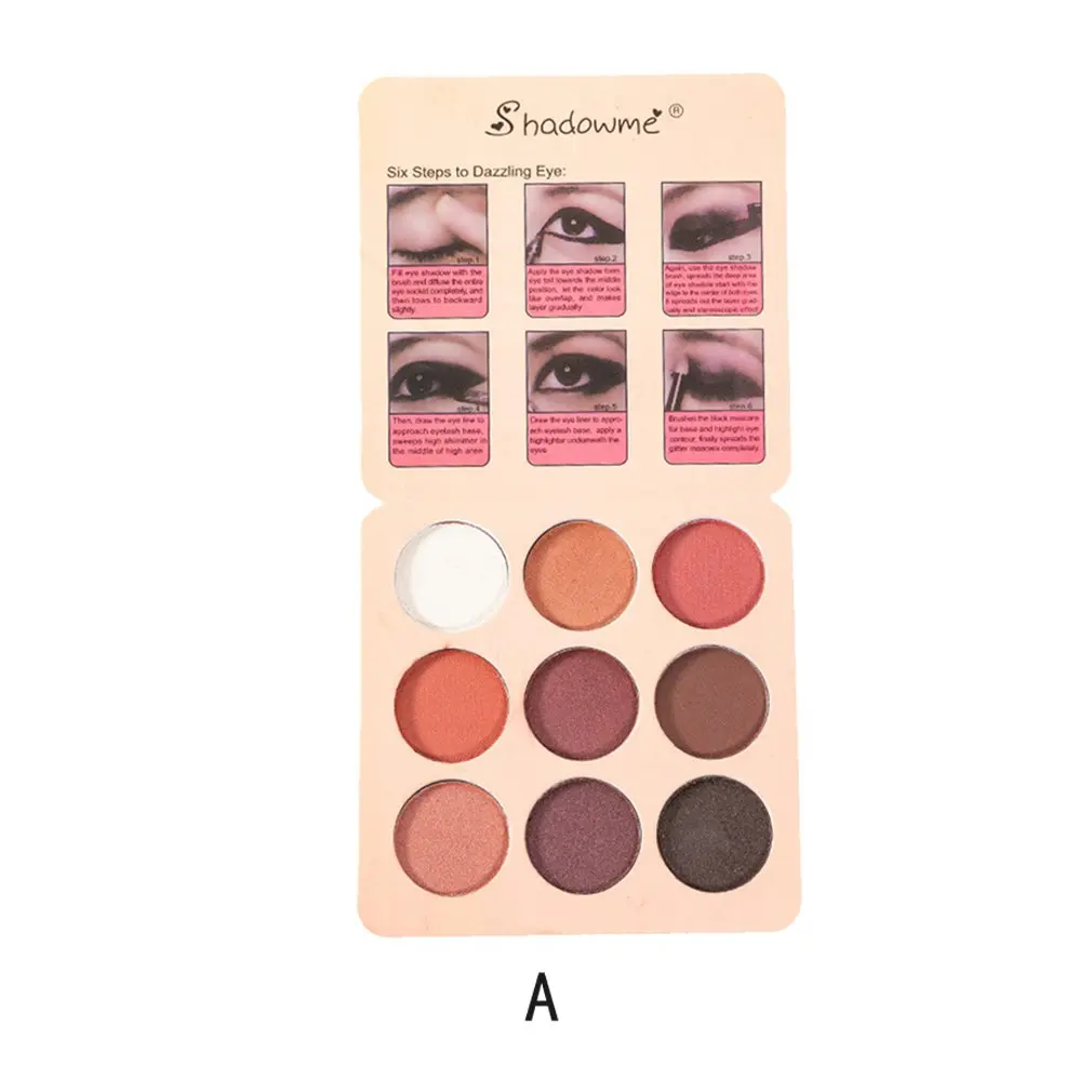 9 Color Cross-border Explosion Eyeshadow Palette Make Up Long-lasting Smoky Retro Makeup Fashion Cheap Eyeshadow Cosmetic
9 Color Cross-border Explosion Eyeshadow Palette Make Up Long-lasting Smoky Retro Makeup Fashion Cheap Eyeshadow Cosmetic