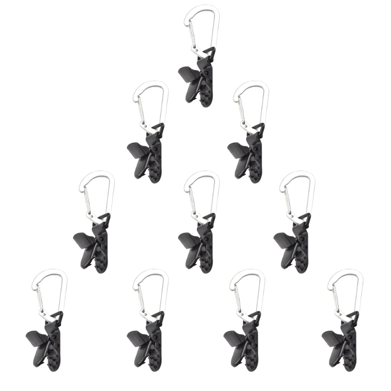 10 Pcs Heavy Duty Tarp Clips Awning Clamps Lock Grips Windproof Plastic Tent Fixed Clip for Outdoor Camping K3NC
10 Pcs Heavy Duty Tarp Clips Awning Clamps Lock Grips Windproof Plastic Tent Fixed Clip for Outdoor Camping K3NC