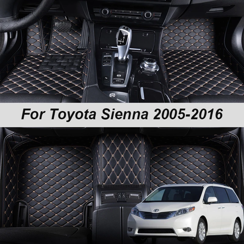 Изготовленные на заказ кожаные автомобильные коврики для Toyota Sienna 2005, 2006, 2007, 2008, 2011, 2012, 2013, 2016, ковры, накладки для ног, аксессуары
Изготовленные на заказ кожаные автомобильные коврики для Toyota Sienna 2005, 2006, 2007, 2008, 2011, 2012, 2013, 2016, ковры, накладки для ног, аксессуары