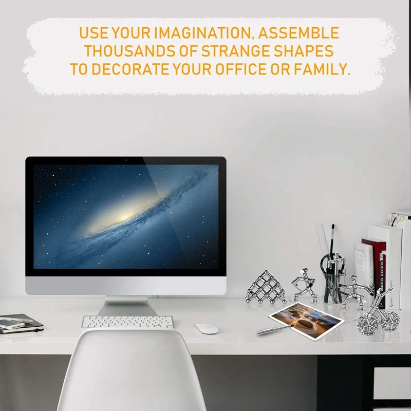 Decompression Magnetic Pen, Magnets DIY Toys, Building Blocks, Intelligence Learning and Office Stress Relief
Decompression Magnetic Pen, Magnets DIY Toys, Building Blocks, Intelligence Learning and Office Stress Relief