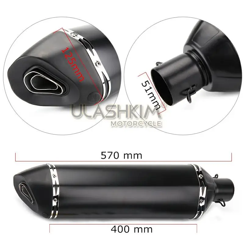 570mm Universal Motorcycle Modified Exhaust Muffle 1400GTR GPZ900R Ninja Tmax530 Ninja ZX-10R Ninja1000 Z900RS ZX-11 Z400FX
570mm Universal Motorcycle Modified Exhaust Muffle 1400GTR GPZ900R Ninja Tmax530 Ninja ZX-10R Ninja1000 Z900RS ZX-11 Z400FX