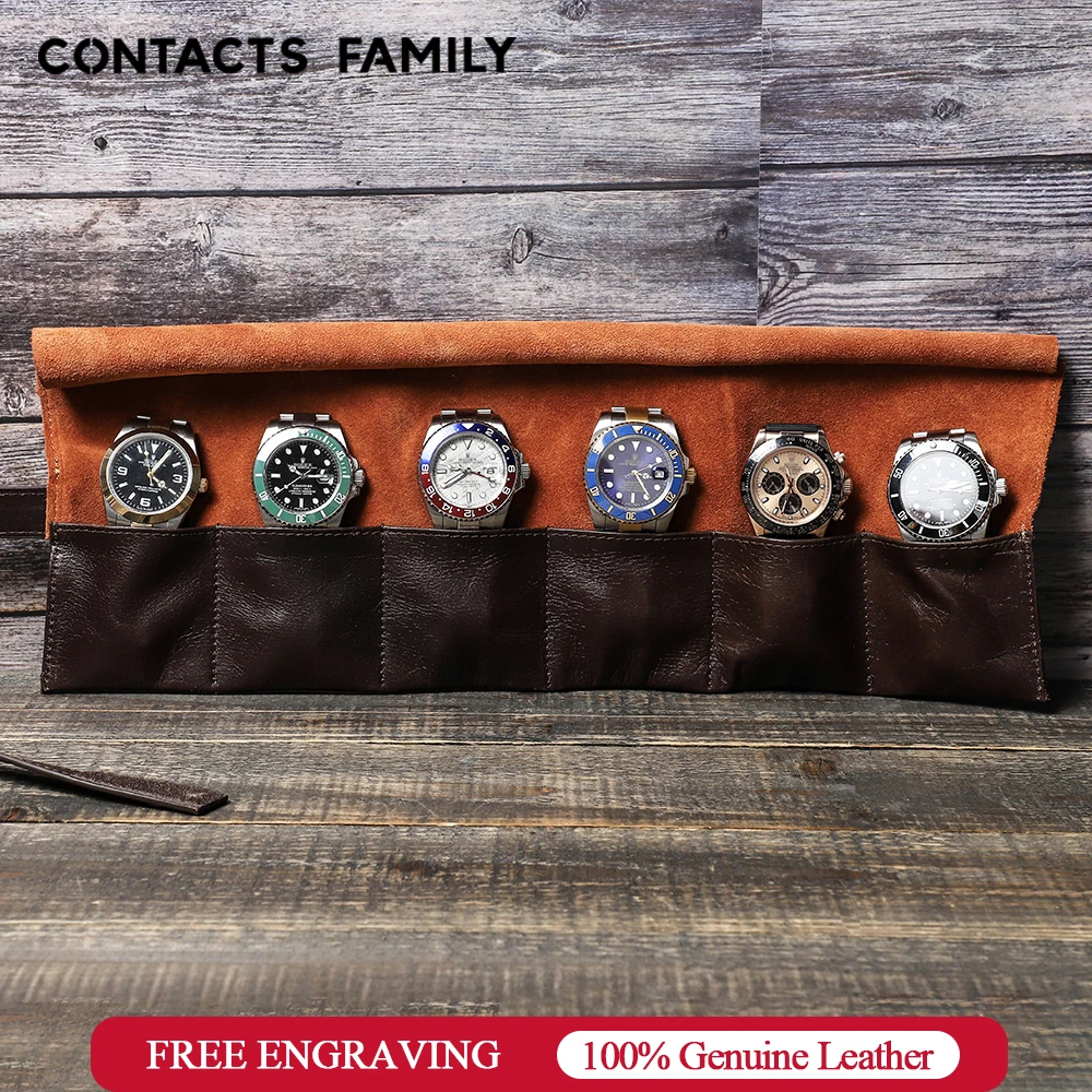 CONTACT'S FAMILY High Class 6 слотов чехол для часов из нубука с маслом органайзер для часов ручной работы для путешествий портативный чехол для наручны...
CONTACT'S FAMILY High Class 6 слотов чехол для часов из нубука с маслом органайзер для часов ручной работы для путешествий портативный чехол для наручны...