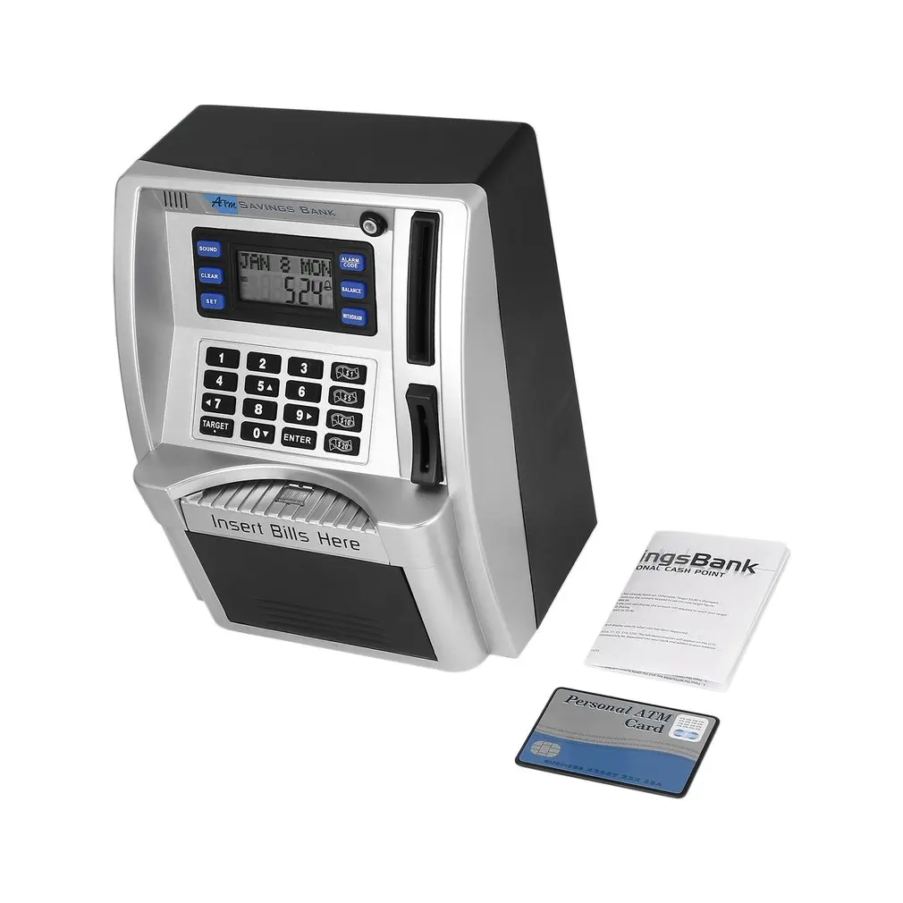 ATM Savings Bank Toys Kids Talking ATM Savings Bank Insert Bills Perfect for Kids Gift Dollar Currency Detector
ATM Savings Bank Toys Kids Talking ATM Savings Bank Insert Bills Perfect for Kids Gift Dollar Currency Detector