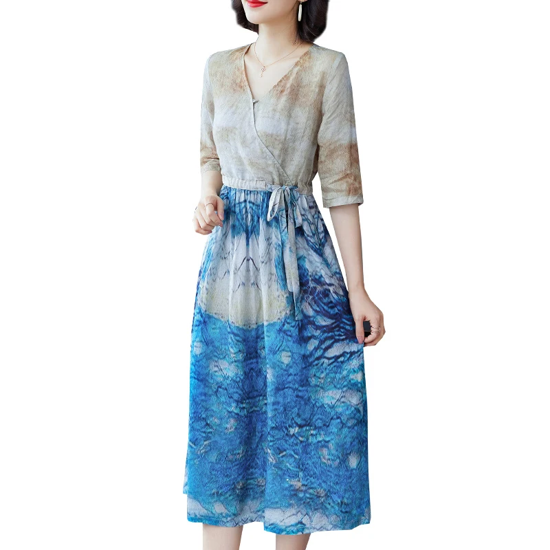 Summer Korea 3XL Plus Size Classy Women Beach Dresses 2021 Vintage Boho Print Cotton Linen Midi Sundress Bodycon Party Vestidos
Summer Korea 3XL Plus Size Classy Women Beach Dresses 2021 Vintage Boho Print Cotton Linen Midi Sundress Bodycon Party Vestidos