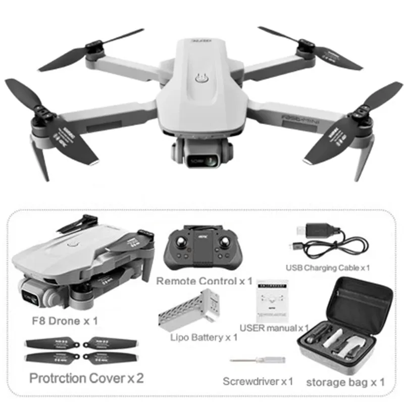 F8 RC Drone 4K Professional Dual Camera 5Km Long Distance Remote Control Quadcopter FPV GPS 5G FPV Wifi Foldabled Dron Toys Boys
F8 RC Drone 4K Professional Dual Camera 5Km Long Distance Remote Control Quadcopter FPV GPS 5G FPV Wifi Foldabled Dron Toys Boys