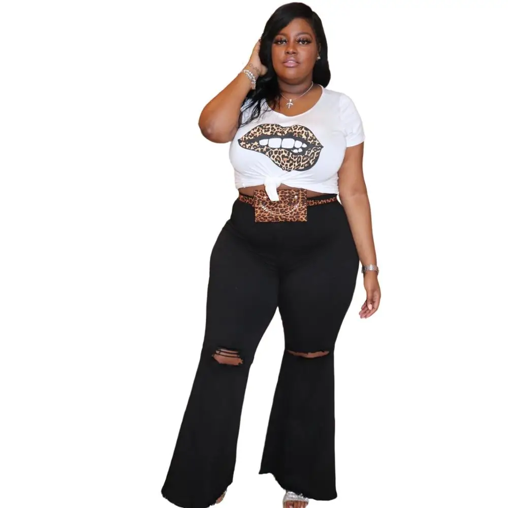 Tsuretobe Plus Size Ripped Jeans For Women Mom Jeans High Waist Flare Jeans Vintage Bell Bottom Jeans Black Jeans XL-5XL Clothes
Tsuretobe Plus Size Ripped Jeans For Women Mom Jeans High Waist Flare Jeans Vintage Bell Bottom Jeans Black Jeans XL-5XL Clothes