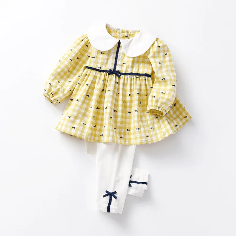 Spring and Autumn Children's Clothing Baby Girl Clothes Plaid Long Sleeve Tops Coat Bottoming Trousers Suit Outing Infant Sets
Spring and Autumn Children's Clothing Baby Girl Clothes Plaid Long Sleeve Tops Coat Bottoming Trousers Suit Outing Infant Sets