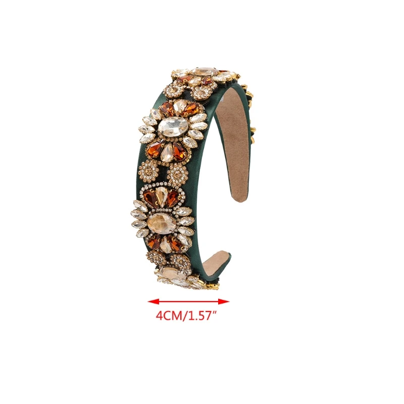 Multicolor Glass Drill Floral Velvet Headband Baroque Rhinestone Wide Hair Hoop M68C
Multicolor Glass Drill Floral Velvet Headband Baroque Rhinestone Wide Hair Hoop M68C