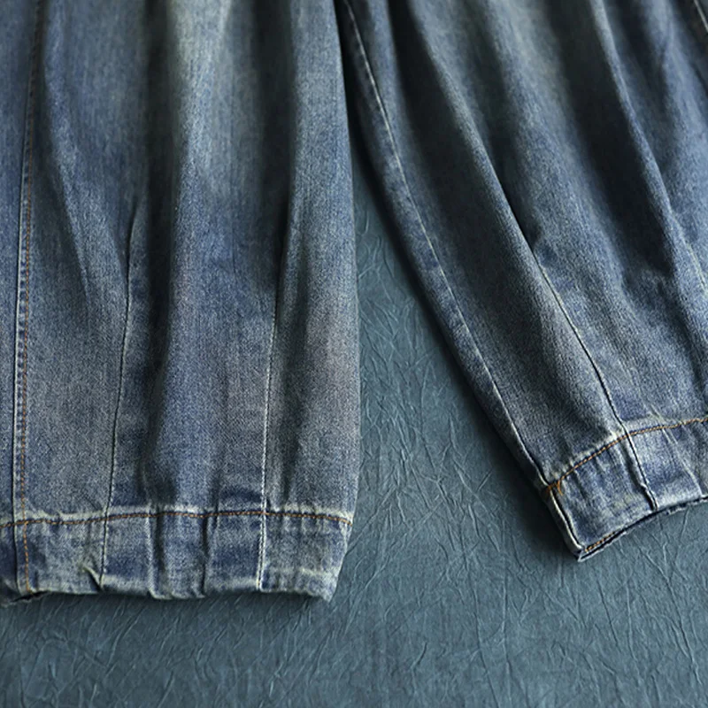 Johnature Women Denim Pants Blue Pockets Vintage Trouser 2021 Spring New Button Fly Wide Leg Pants For Women Clothing Jeans
Johnature Women Denim Pants Blue Pockets Vintage Trouser 2021 Spring New Button Fly Wide Leg Pants For Women Clothing Jeans