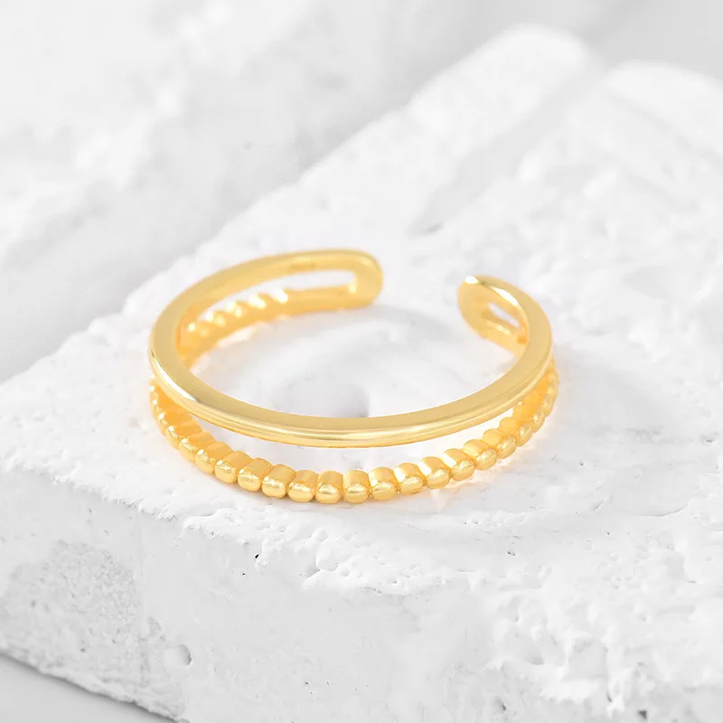Double Layer 925 Sterling Silver Rings Minimalist Ring Gold Anillos De Plata 925 De Ley Mujer Bague Argent Womens Jewellery
Double Layer 925 Sterling Silver Rings Minimalist Ring Gold Anillos De Plata 925 De Ley Mujer Bague Argent Womens Jewellery