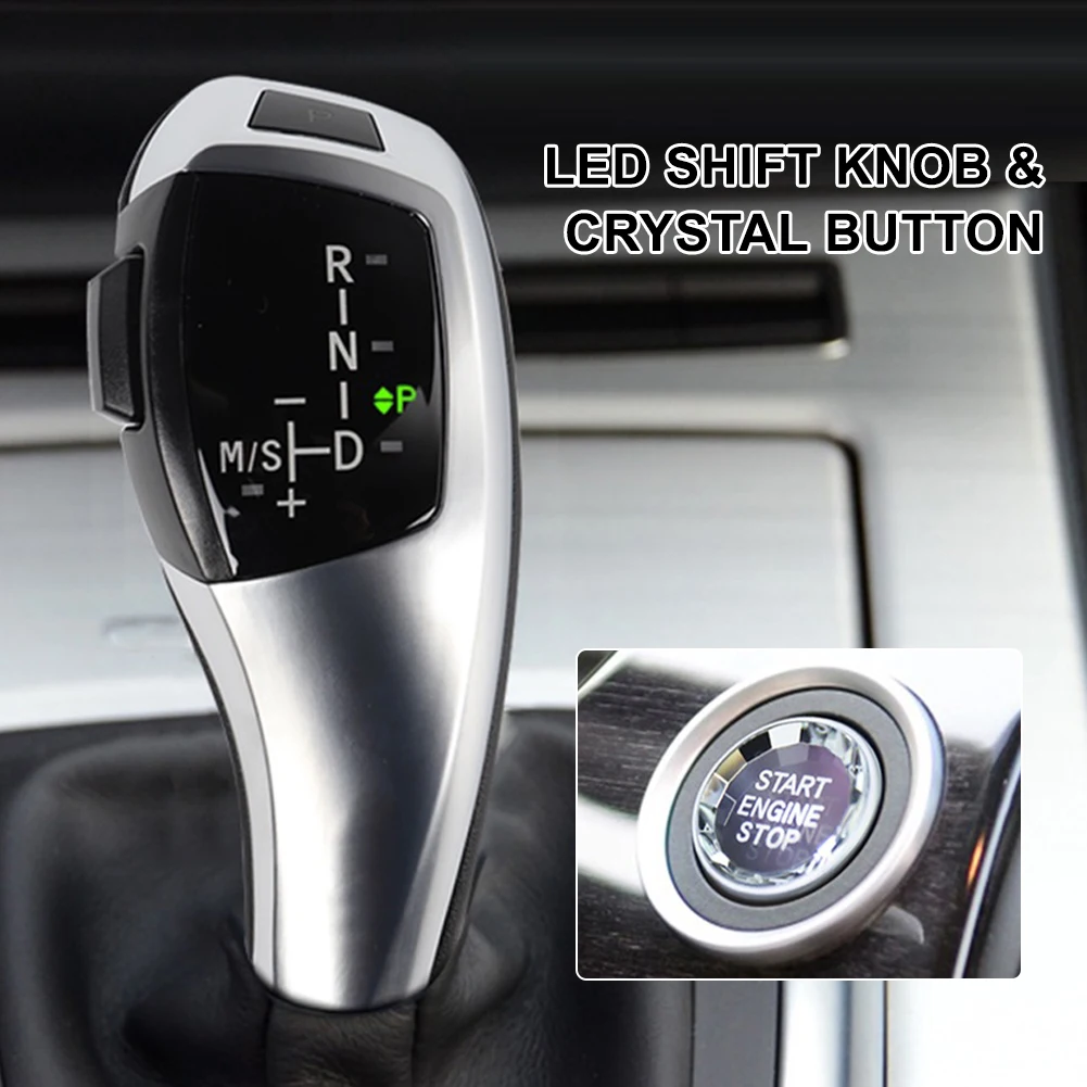 F30 Style Carbon Fiber Finish Car Automatic Shift Knob LED-Illuminated Gear Selector w/ Engine Start Button for BMW E90 E92 E93
F30 Style Carbon Fiber Finish Car Automatic Shift Knob LED-Illuminated Gear Selector w/ Engine Start Button for BMW E90 E92 E93