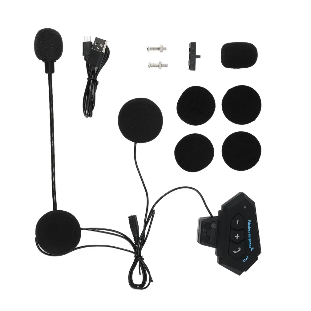 BT12 Motorcycle Helmet Earphone Multi Interphone Headset Moto Hands-free Low Noise Motorcycle Earphone
BT12 Motorcycle Helmet Earphone Multi Interphone Headset Moto Hands-free Low Noise Motorcycle Earphone