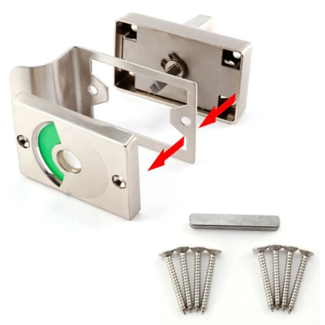 Toilet Indicator Bolt Vacant Bathroom WC Toilet Privacy Door Lock Public Restroom Hardware Locks Tool High Quality
Toilet Indicator Bolt Vacant Bathroom WC Toilet Privacy Door Lock Public Restroom Hardware Locks Tool High Quality