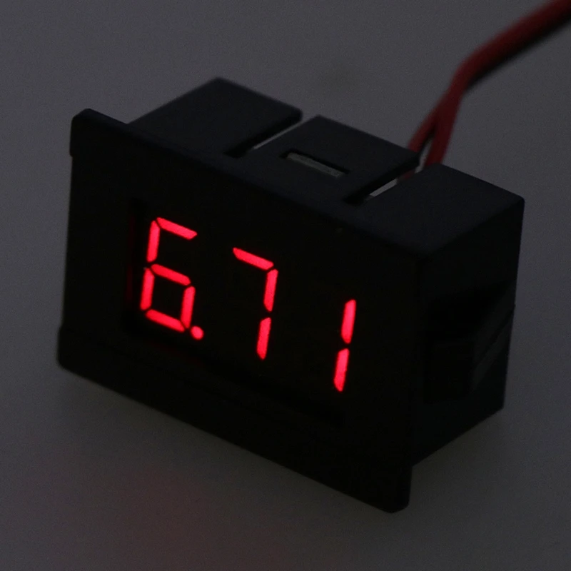 DC 2 Wires 4.5-30V Mini LED Digital Display Voltmeter Volt Voltage Panel Meter K1KA
DC 2 Wires 4.5-30V Mini LED Digital Display Voltmeter Volt Voltage Panel Meter K1KA