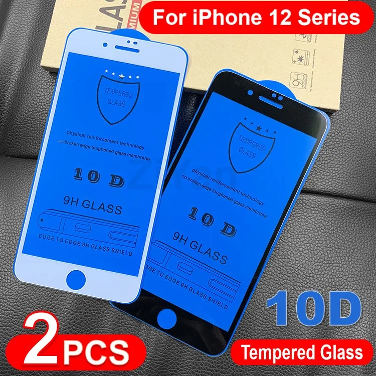 2Pcs 10D Glass Screen Protector For iPhone 13 12 mini 11 Pro Max XS XR X 8 7 6S Plus SE2 Full Gule Protective Glass On i12 Pro
2Pcs 10D Glass Screen Protector For iPhone 13 12 mini 11 Pro Max XS XR X 8 7 6S Plus SE2 Full Gule Protective Glass On i12 Pro