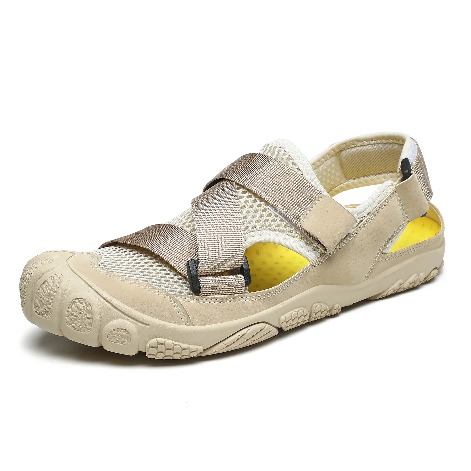 Men's Beach Sandals Women Close-toe No-Slip Wading Shoes for Male 2021 Summer Mesh Breathable Swing Hiking Shoes Big Size 39-46
Men's Beach Sandals Women Close-toe No-Slip Wading Shoes for Male 2021 Summer Mesh Breathable Swing Hiking Shoes Big Size 39-46