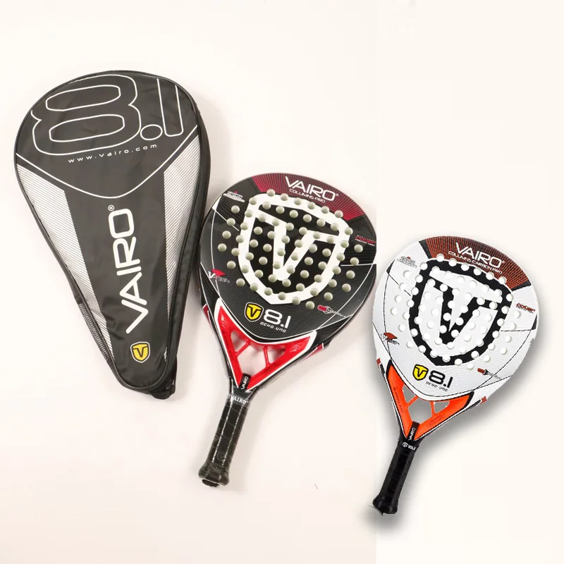 Vairo 8.1 Professional Carbon Padle Tennis Racket Raqueta Paddel Men WomenTraining Face Sports Racket With Cover Bag
Vairo 8.1 Professional Carbon Padle Tennis Racket Raqueta Paddel Men WomenTraining Face Sports Racket With Cover Bag