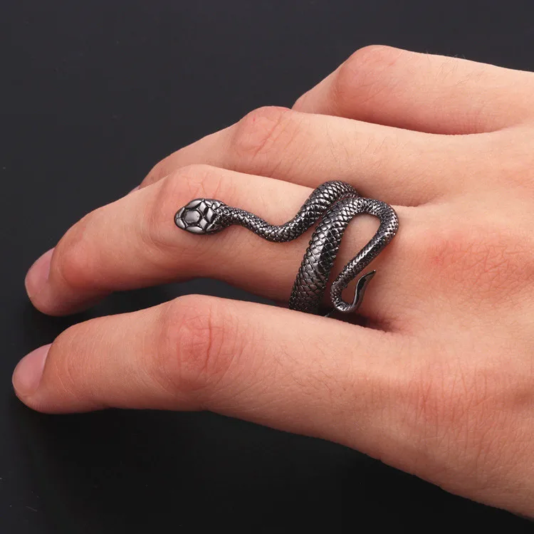 JL Punk Cobra Zodiac Rings Stainless Steel Snake Ring For Men Personality Exaggerated
JL Punk Cobra Zodiac Rings Stainless Steel Snake Ring For Men Personality Exaggerated