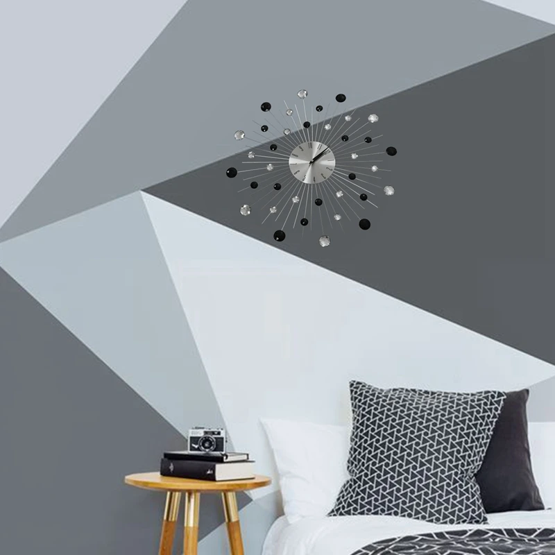 Gypsophila Diamond Fashion Wall Clock Wrought Iron Clock Creative Clock Vintage Metal Art Wall Clock
Gypsophila Diamond Fashion Wall Clock Wrought Iron Clock Creative Clock Vintage Metal Art Wall Clock